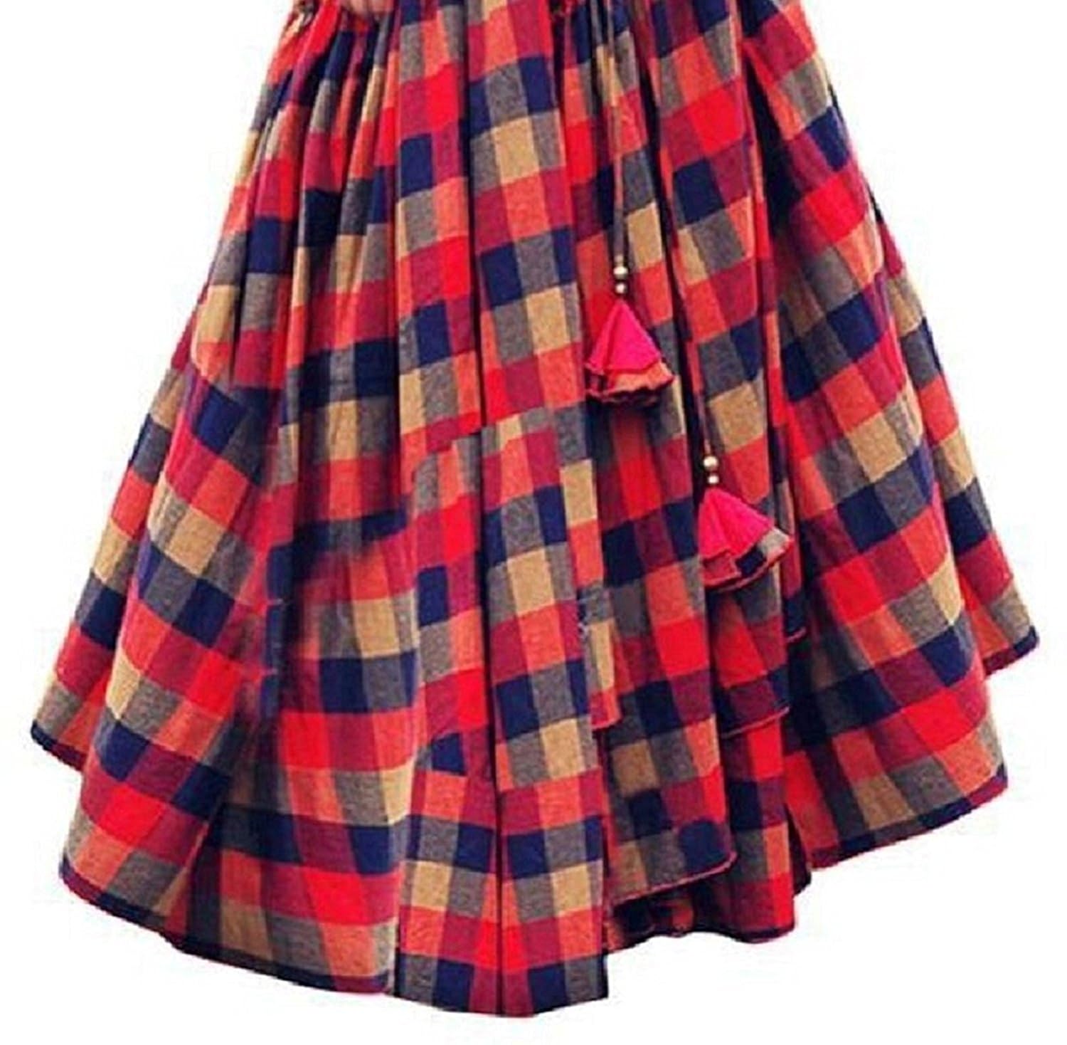 siddhi enterprise women's dress material(gown_red_free size)