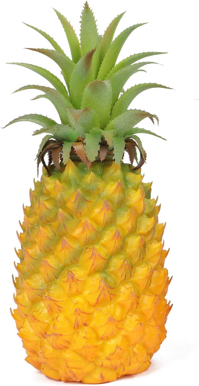 XINFU Funny Christmas Pineapple Fruit Simulation Big Fake Pineapple Props Home Kitchen Wedding Party Garden Decor Photography Decorative