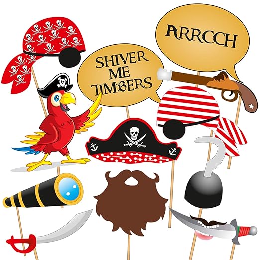 Buy Party Propz™ Pirate Theme Photo Booth 12 Pcs/ Pirate