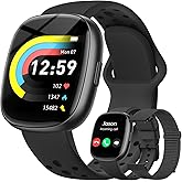Fitness Trackers for Men Smart watch: Fitness Tracker with Blutooth Call 24/7 Heart Rate SpO2 Sleep Monitor IP68 Waterproof 120+ Sport Mode Activity Trackers Compatible iPhone Android Phones (3 Bands)