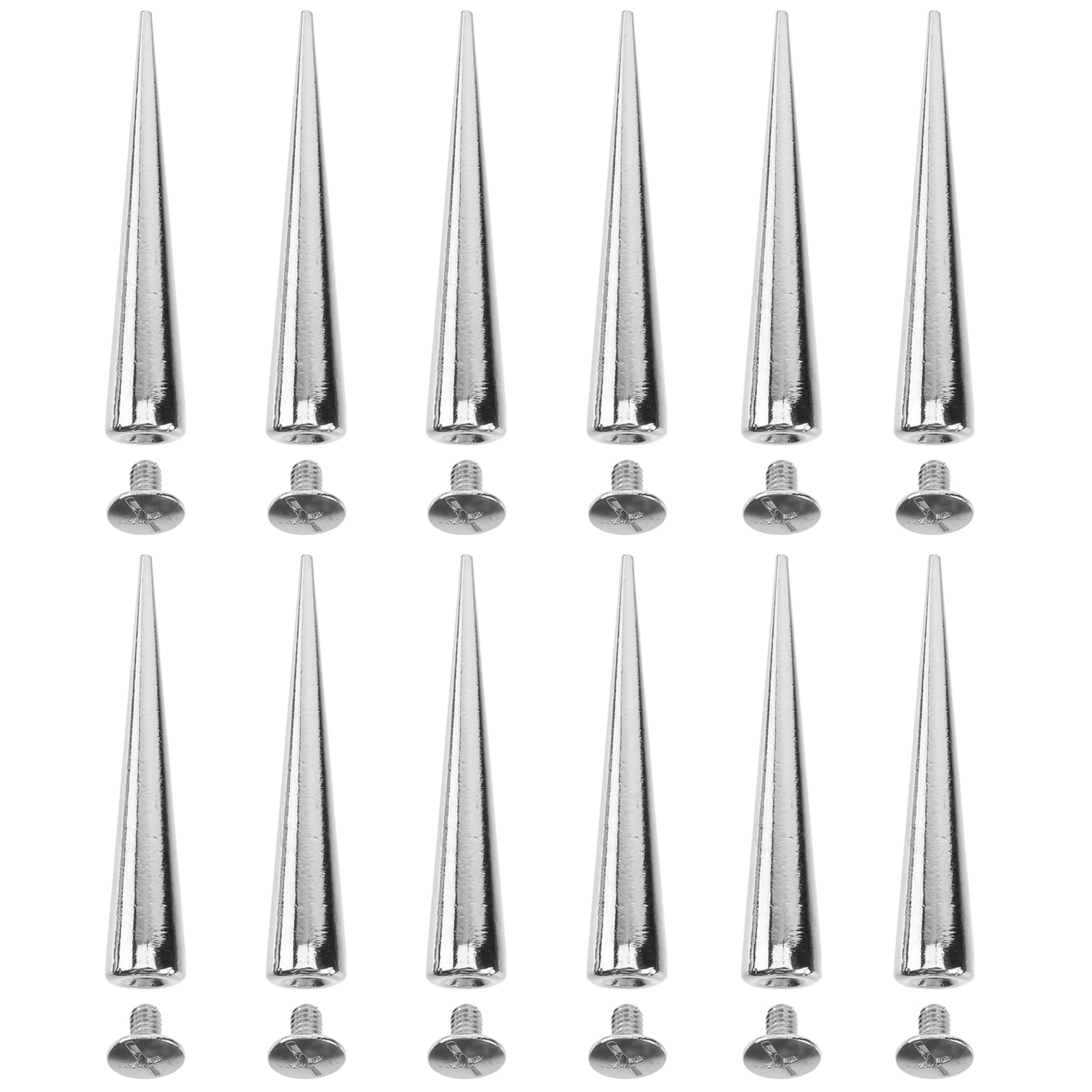 DIYEAH 10pcs Solid Punk Spikes Rivets Studs Craft Clothing Bags Shoes Accessories