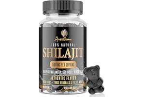 AVARINTHIUMOR 1500MG Shilajit Gummies for Men & Women, 4-in-1 Shilajit with Ashwagandha, Sea Moss, Black Seed | Energy, Immune System & Digestion | Authentic Flavor, Resin & Capsules Alternative, 60 Gummies