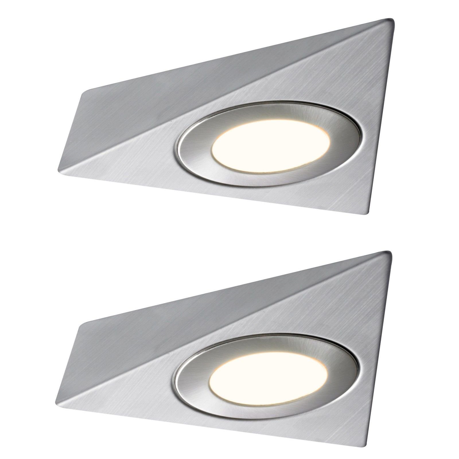 Lighting Innovations 2 X LED Mains Triangle Light Kitchen Under Cabinet Unit Cupboard Cool White
