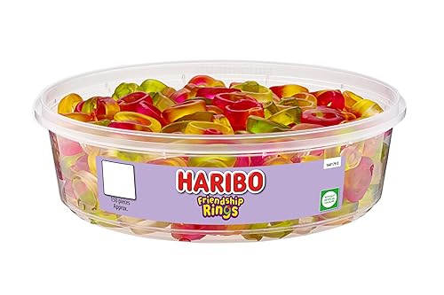 HARIBO Friendship Rings x 150 Pieces (480g) Sweets Tub