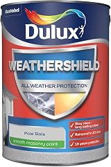 Dulux Weathershield Smooth Masonry Paint Pale Slate 5L Exterior view 2