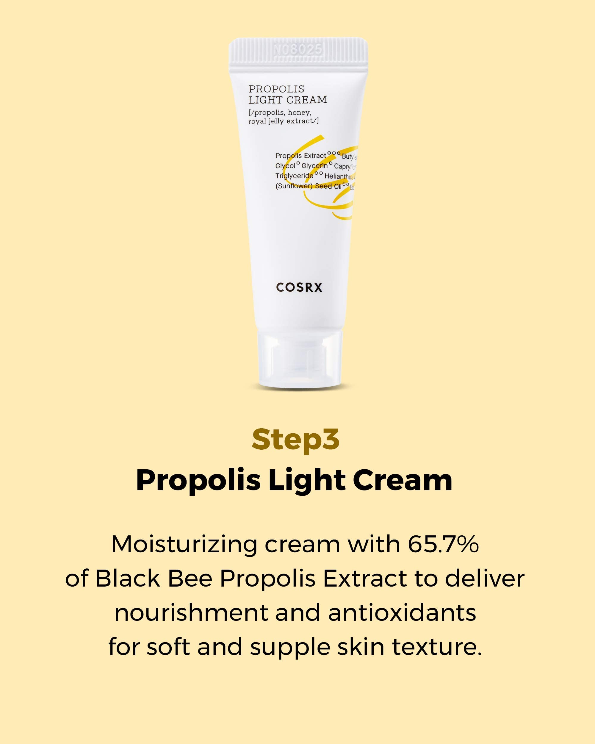 COSRX Honey Glow Kit, Korean Skin Care Set with Propolis Facial Toner, Serum, & Cream, Mini Travel Essentials, Deep Moisture, Hydration, Nourishment, Travel Size Gift Set, Korean Skin Care