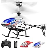 DEERC DE28 RC Helicopters,3.5 CH Remote Control Helicopter W/Extra Shell,LED Light,2.4Ghz Flying Toy W/Speed Adjustment,Altit