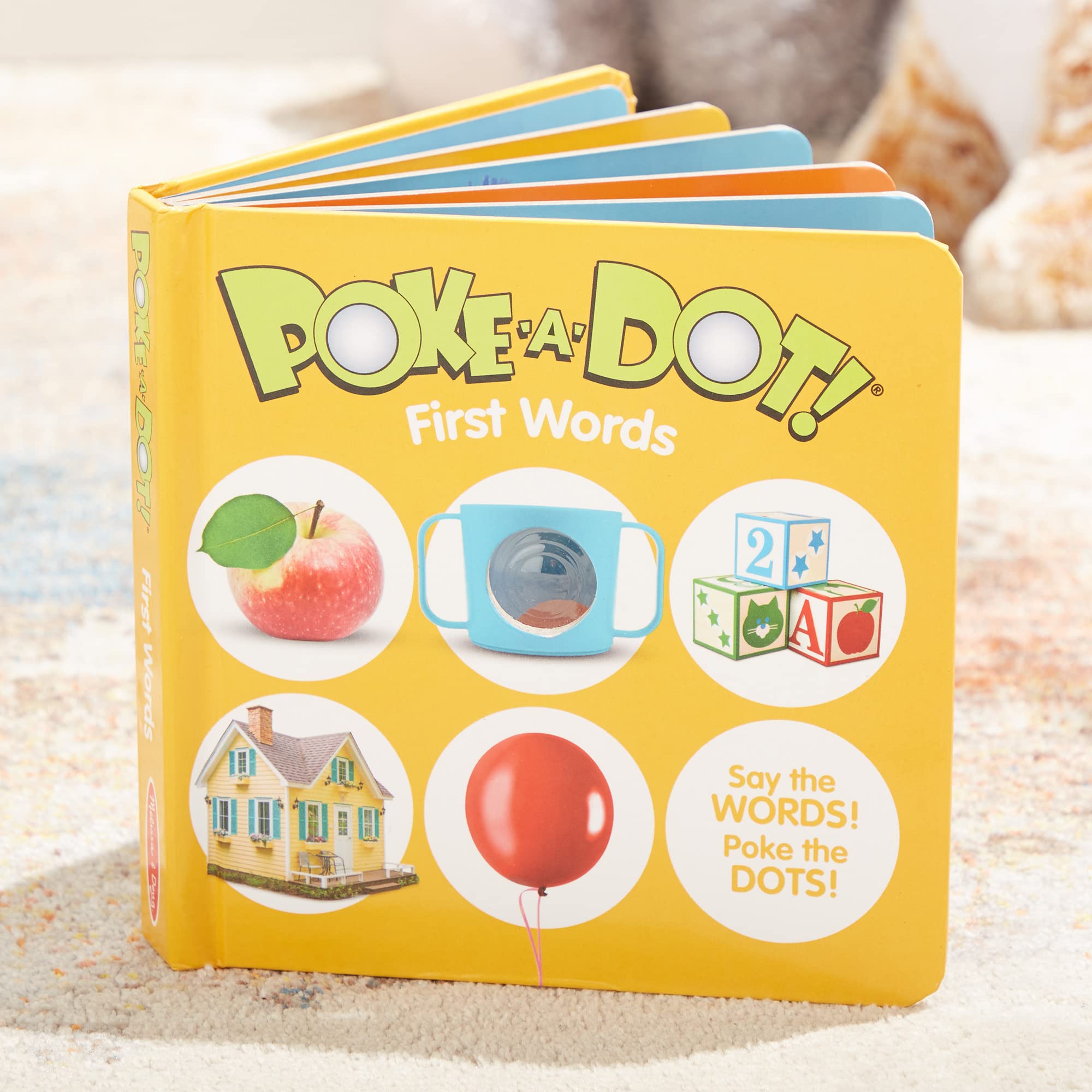Melissa & Doug Poke-a-Dot! 3Pk First Words, Shapes & Colors, Interactive Children's Board Books with Buttons to Pop, Educational Sensory Toy for Toddlers & Preschoolers Ages 1+