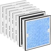 Carmerny HEPA 550 & Activated Carbon MERV-13 Pre-Filter Replacement Set Compatible With AlorAir CleanShield Air Scrubber, 2 HEPA and 5 MERV-13 Pre-Filters