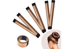 BLUEUSAFOX Hair Bun Maker 3 PCS- Donut Bun Maker DIY French Twist Hair Fold Wrap Snap - Easy Bun Hair Tool - Shaper Bun Hair Tool -Ballet Bun for Women and Kids