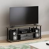 Furinno TURN-N-TUBE TV Stand 3-Tier Open Shelves Fits 50 Inch TV French Oak view 2
