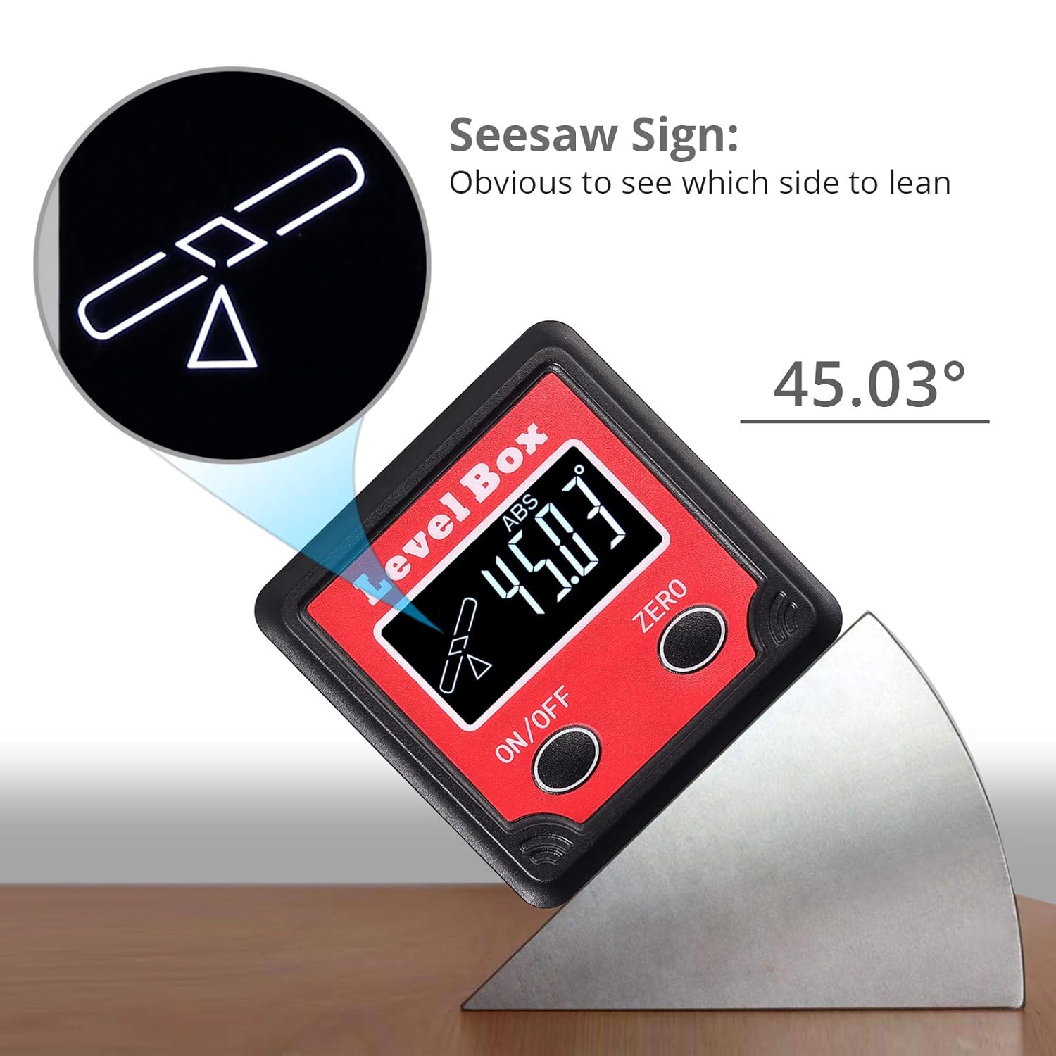 Digital Angle Finder LCD Waterproof Protractor Inclinometer with Mini