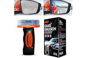 JOFNAYLR Car Glass Cleaner Oil Film Cleaning Brush, Windshield Cleaner Tool for Automotive Windshield/Window/Mirror Cleaning, Clearvision Improve Driving Visibility(Emulsion + Brush Board)