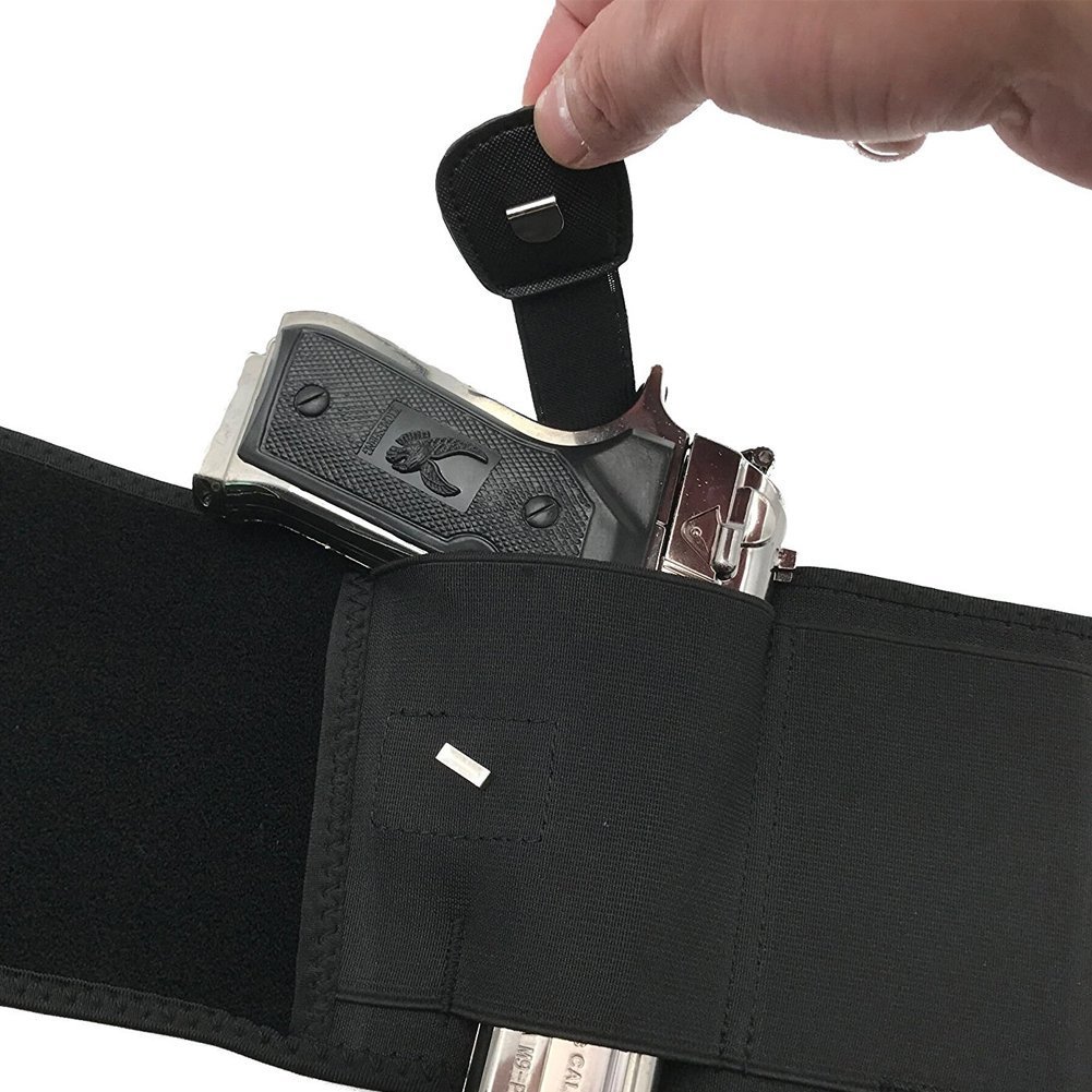 Concealed Carry Belly Band, Neoprene Gun Holster Fits Under Shirt and Clothing (5\