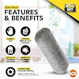 SOL 24pk Fine Steel Wool Pads Metal Scourer for Polishing Rust Paint Prep view 5