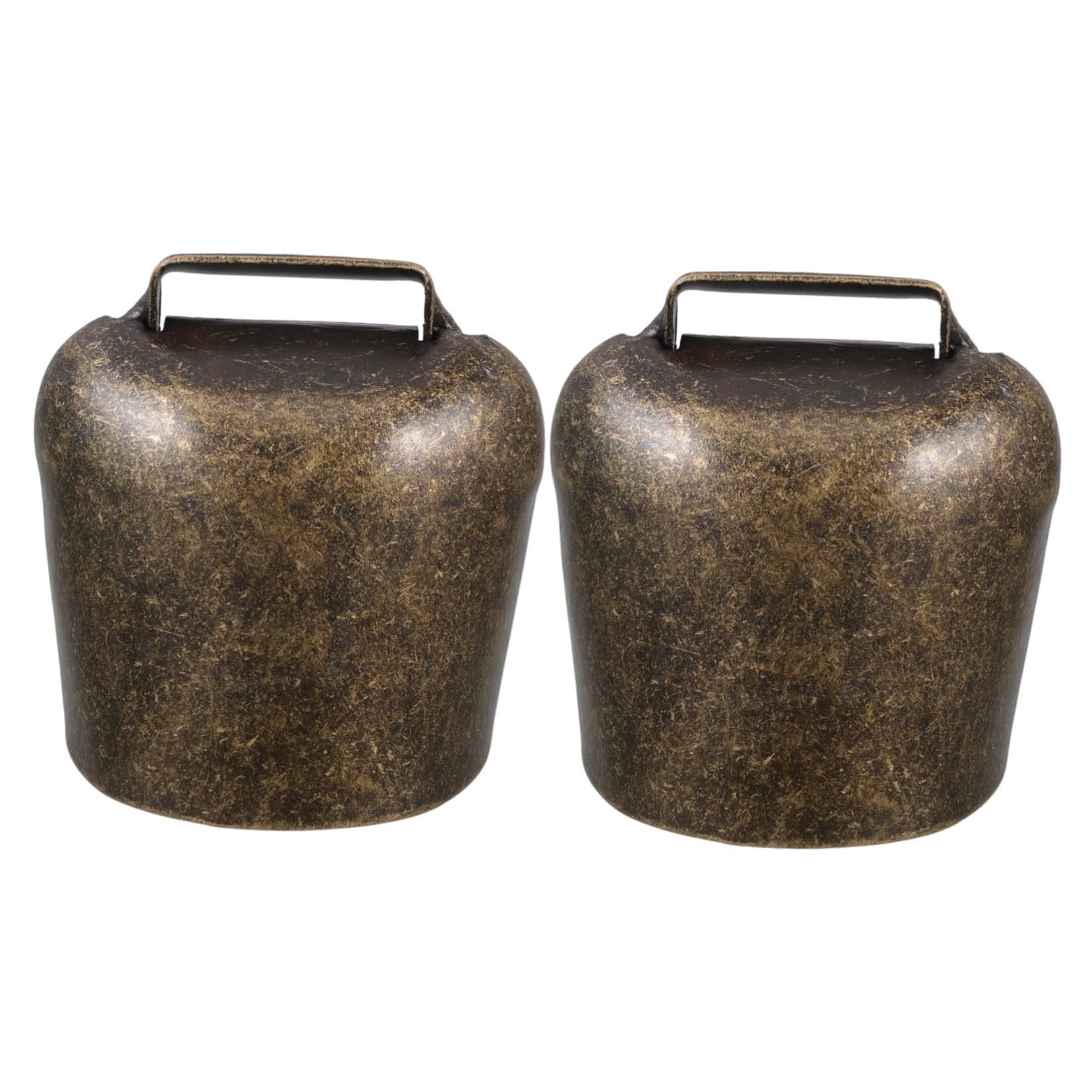 HEALLILY 2Pcs Cow Horse Sheep Grazing Copper Bells Cattle Farm Animal Copper Loud Bronze Bells Animal Anti-Lost Accessories Bell Cattle Farm Animal Loud Bronze Bell L