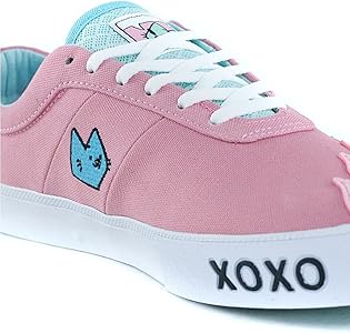 lakai x leon karssen sheffield pink & white skate shoes