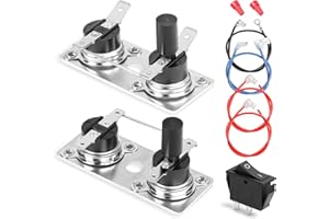 LONGSURE 232306 232282 RV Water Heater Thermostat Limit Switch Kit Compatible with Suburban SW Series,12V & 120V T-Stat/Limit for Suburban SW Water Heater