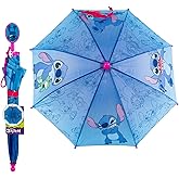 Disney Stitch Kids Rain Umbrella 21 Inch - Lilo & Stitch Waterproof Umbrella for Boys Girls