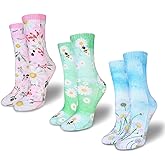 Benefeet Sox Funny Socks for Women Girls Novelty Crazy Design Patterned Casual Cotton Crew Socks Cute Ankle High Dress Sock