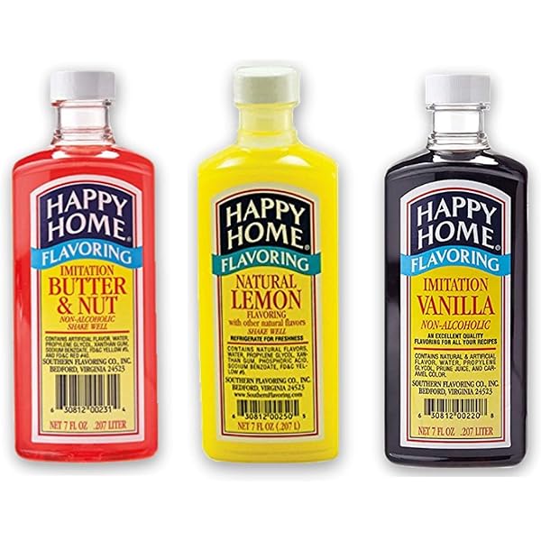 Amazon Com Happy Home Imitation Butter Nut Flavoring Non Alcoholic Certified Kosher 8 Oz Imitation Flavoring Extracts Grocery Gourmet Food