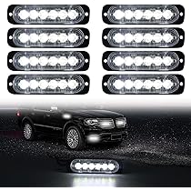 DIBMS- Led Strobe Emergency Flashing Light, 4X Red White Red Surface