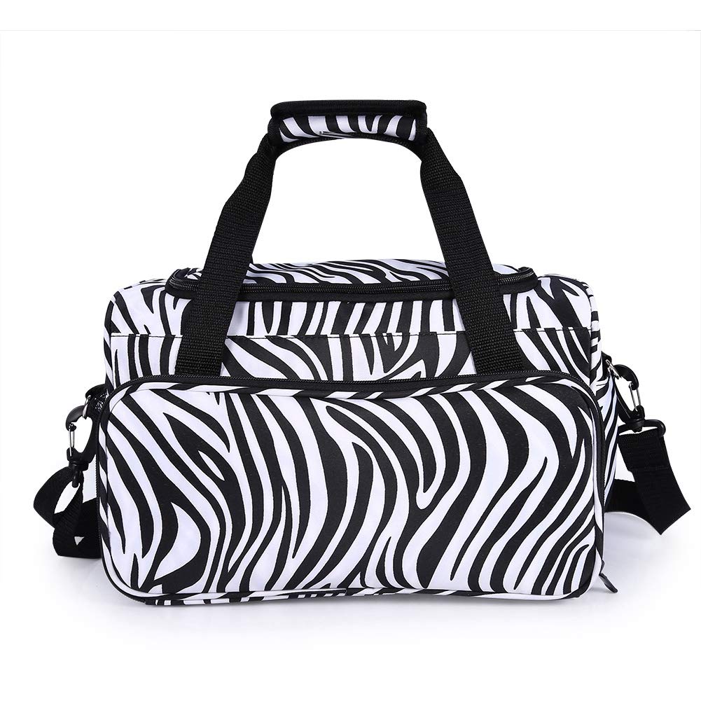 Barber Handbag, Zebra Stripe Handbag Hairdressing Tools Bag Portable Scissors Comb Holder Bag Hairstyling Case