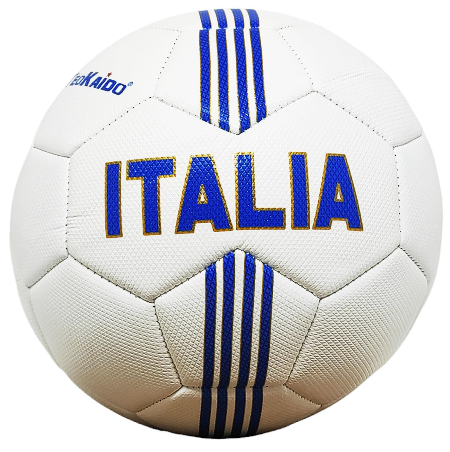 Cucuba Football for Training or Match Size 5 White Italy Tricolour Shield