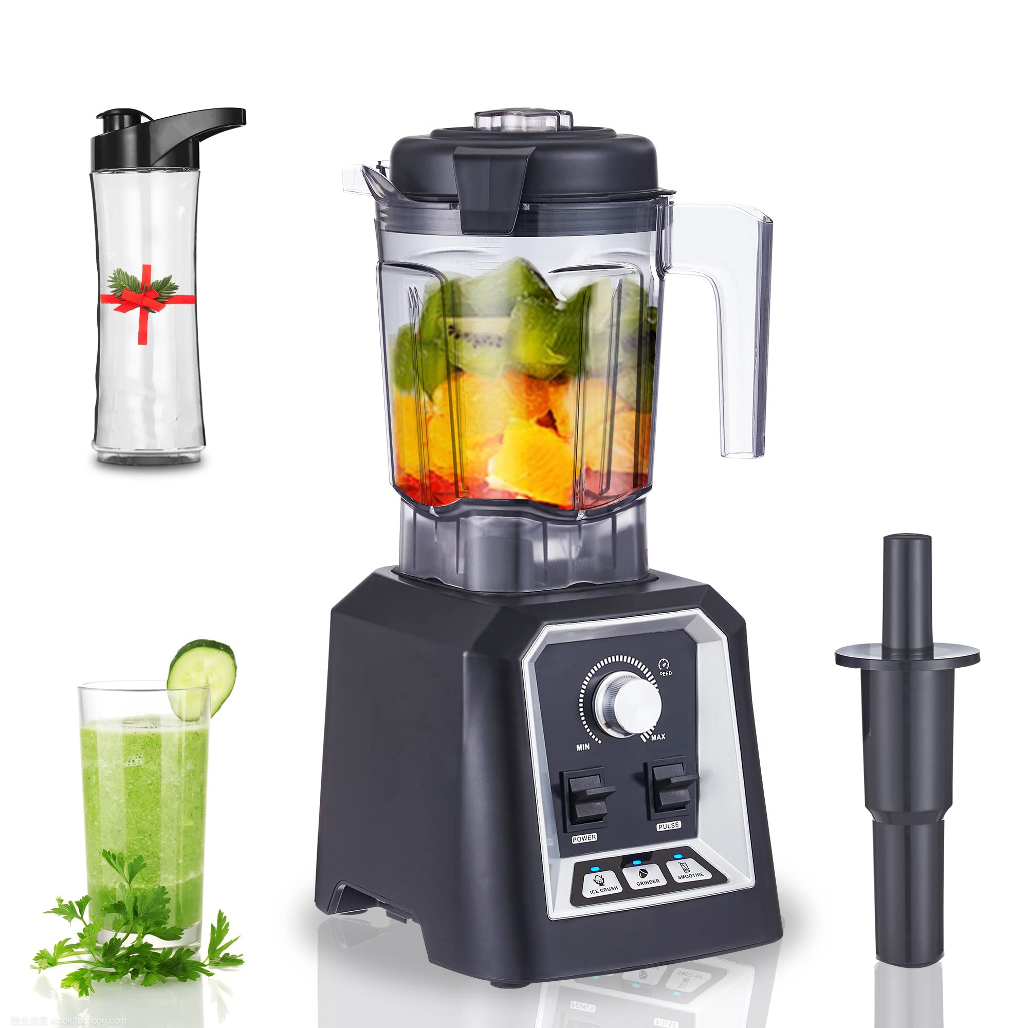 BioloMix Hochleistungsmixer 2200W,Selbstreinigungsfunktion,Standmixer mit 2L Behälter ohne BPA Smoothie Maker (T5600)