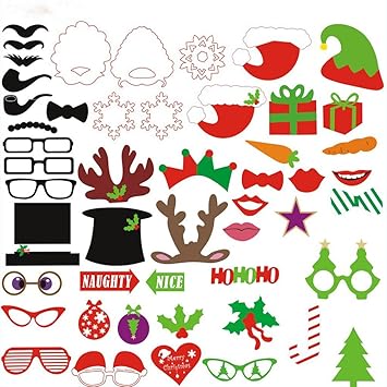 Tinksky Foto Booth Props 50 Stück Bausatz Für Hochzeit Party