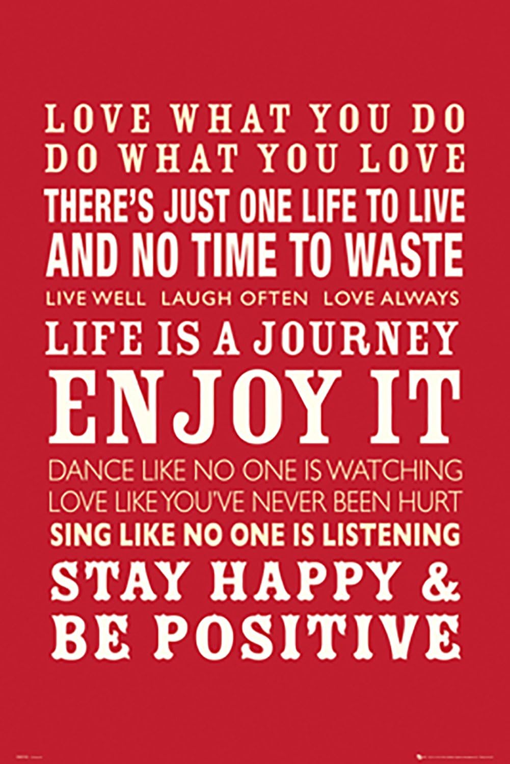 Poster Service Life Quotes Poster, 24-Inch by 36-Inch