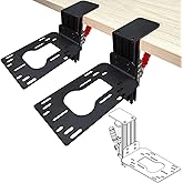 WELLMETE 2 Set Hotas Flight Desk Mount for Flight Game Dual Joystick | Compatible with Thrustmaster Flight Joystick Throttle T16000, Hotas X, Hotas One, Hotas 4, SimTask and TurtleBeach Flightdeck