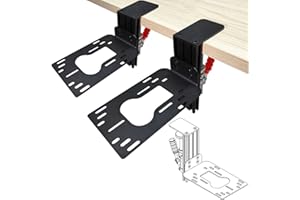 WELLMETE 2 Set Hotas Flight Desk Mount for Flight Game Dual Joystick Compatible with Thrustmaster Flight Joystick and Throttle T16000, Hotas X, Hotas One, Hotas 4, SimTask and TurtleBeach Flightdeck