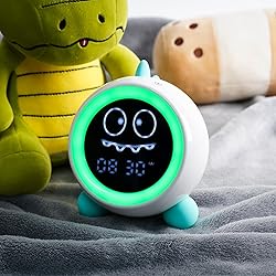 Kids Alarm Clock, Toddler Sleep Training Clock with