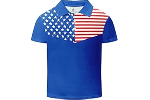 DEKOMERE Boys Polo Shirt Short Sleeve Stylish Moisture Wicking UPF 30+ Performance Golf Shirts School Uniforms
