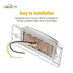 Partsam 2Pcs 6 Inch LED Marker Light Rectangle 10