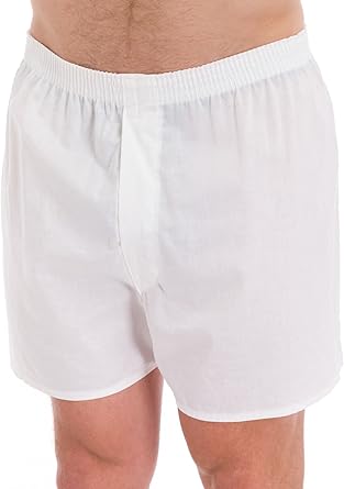White woven boxer shorts Clearance