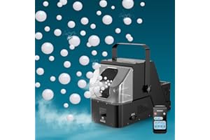 Wisdomlit Fog Machine, 3-in-1 Fog Bubble Machine, 450W Smoke Bubble Maker with Remote Control, Make Colorful Bubbles | Fog Bubbles | Continuous Smoke for Stage Wedding Photography Holiday Party