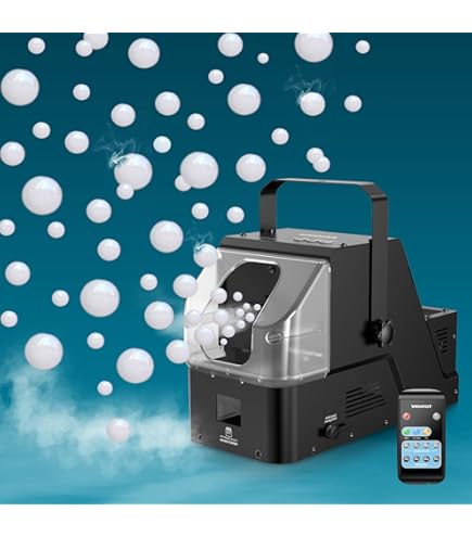 Amazon.com: blessny 2 in 1 Fog Bubble Machine, Smoke Bubble Maker