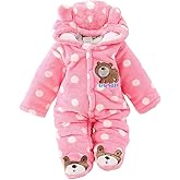 Gaorui Newborn Baby Jumpsuit Outfit Hoody Coat Winter Infant Rompers Toddler Clothing Bodysuit