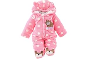 Gaorui Newborn Baby Jumpsuit Outfit Hoody Coat Winter Infant Rompers Toddler Clothing Bodysuit