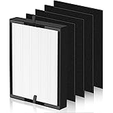 45i Replacement Filter Compatible with Alen BreatheSmart Flex Bh400 & 45i Air Purifier, 3-in-1 45i HEPA Filter with Activated Carbon Pre-Filter, B4-Pure / Fl40, 1 Hepa Filter + 4 Carbon Filters