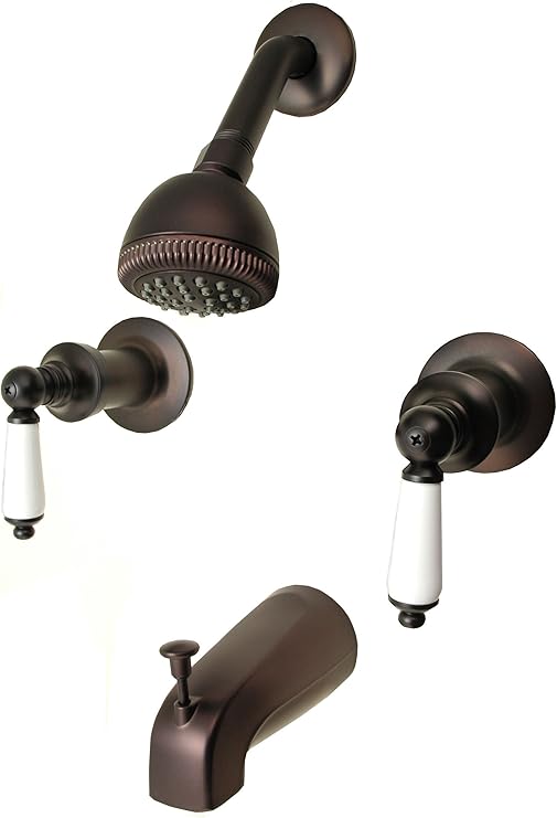 Trim Kit for 2handle Shower Valve Porcelain Handle, Fit Price Pfister