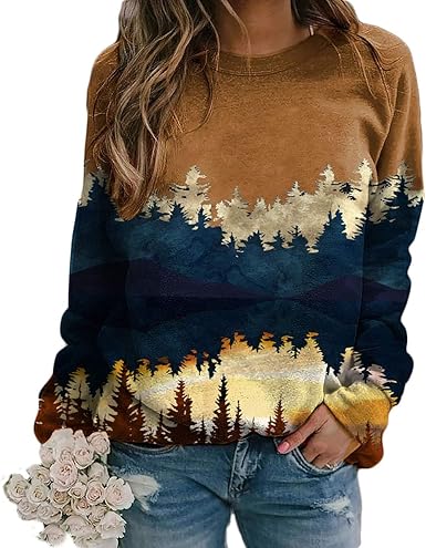 mountain treetop sweatshirt