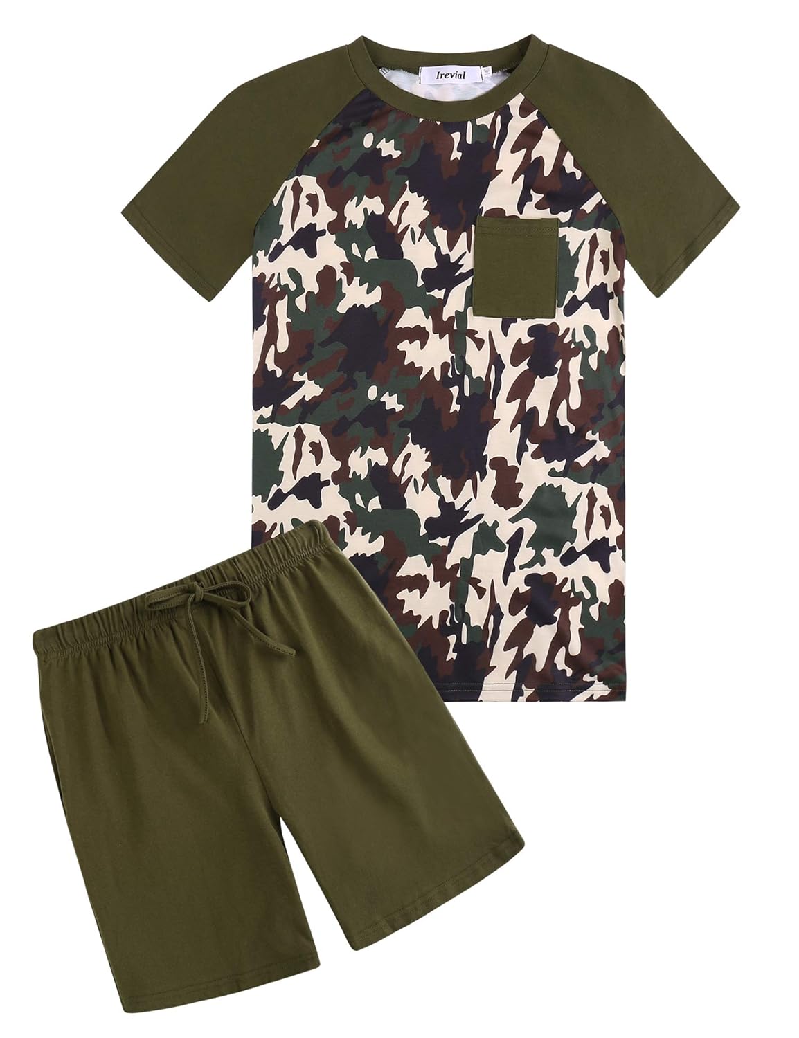 Buy Irevial Kids Camouflage Sleepwear Cute Boys Short Sleeve Camo