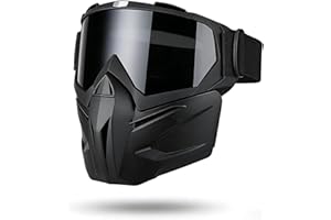 Paintball Mask Anti Fog, Full Face Tactical Mask Goggles Detachable for Motorcycle Cycling Skiing Halloween CS Game Cosplay