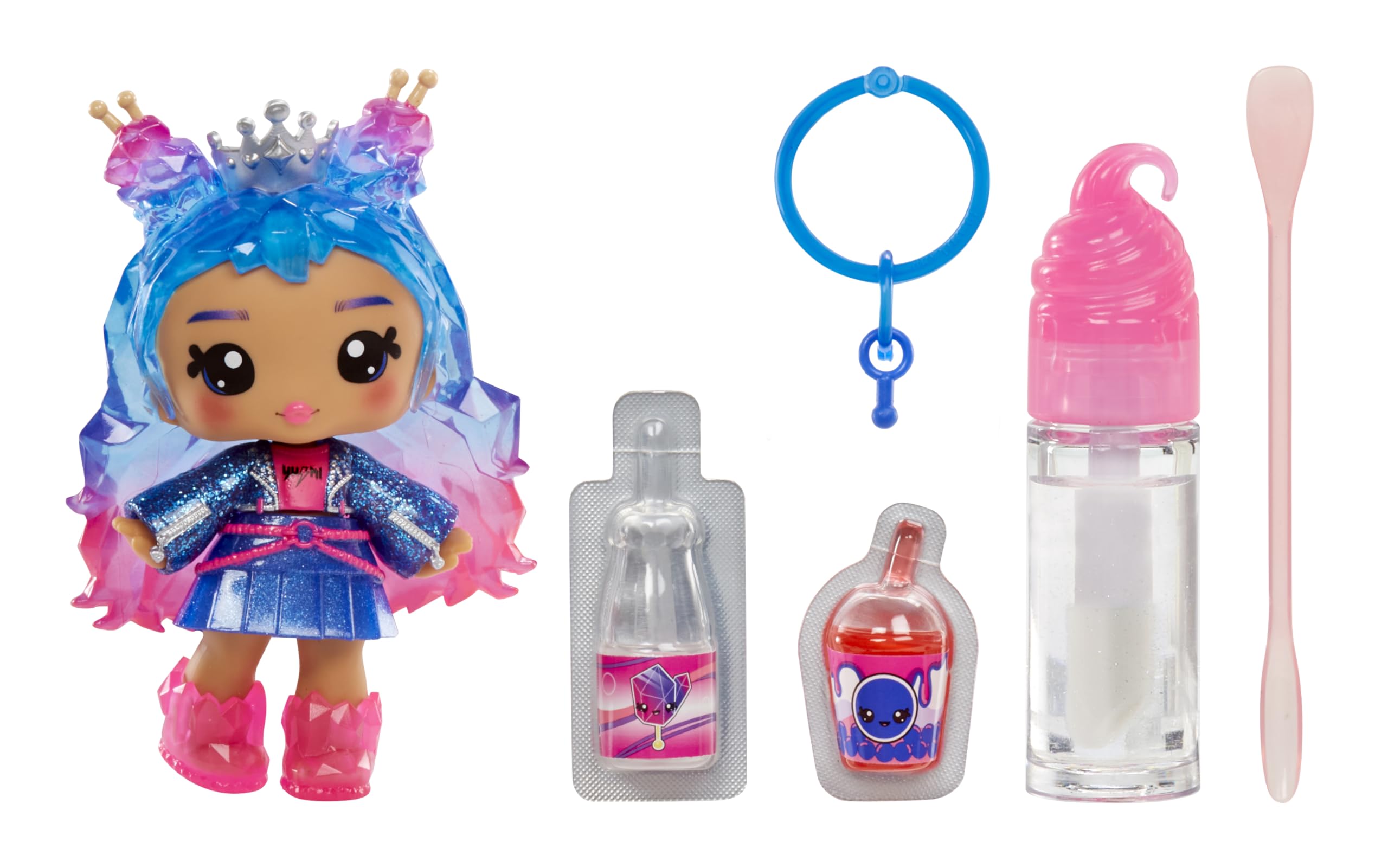 Yummiland Lip Gloss Doll - Roxie Crystal Candy, with DIY Lip Gloss Kit, Ages 4+