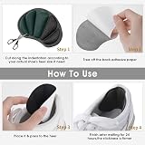 Molain 2 Pairs Heel Grips Self-Adhesive Anti-Slip Cushions Black view 4