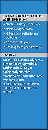 blackmore probiotic women's flora balance