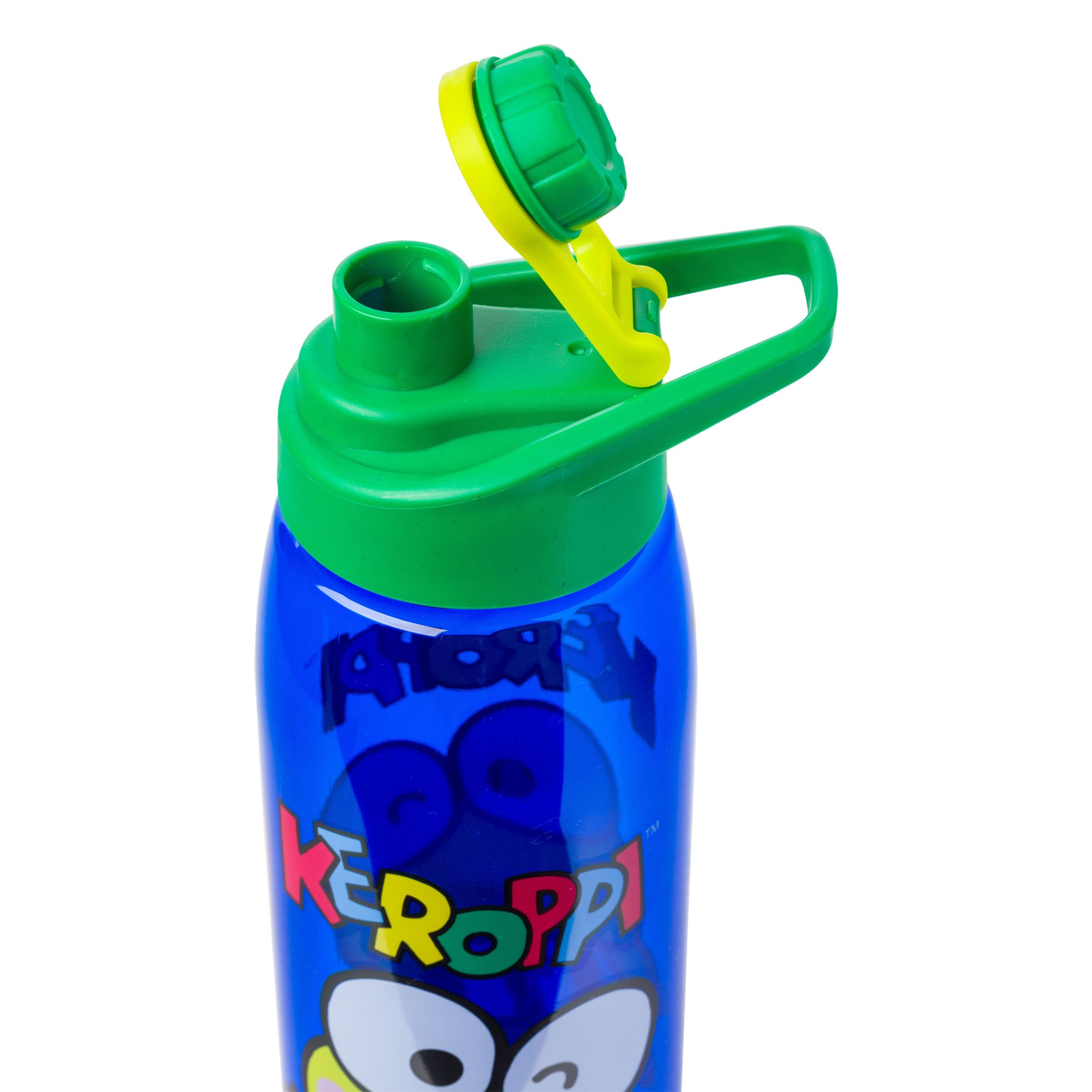 Silver Buffalo Sanrio Hello Kitty and Friends Keroppi Water Bottle with Screw-On Lid, 28 Ounces